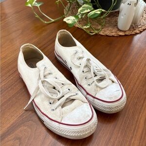 Converse Cream Athletic Shoes